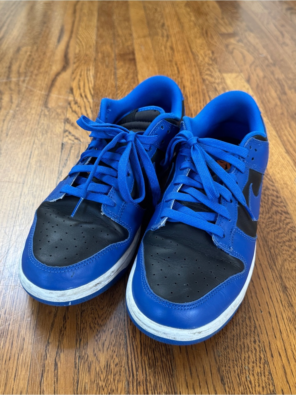 Nike Dunks Men’s Royal Blue and Black Sneakers